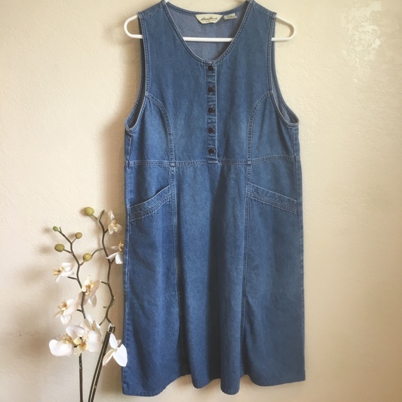 eddie bauer denim dress